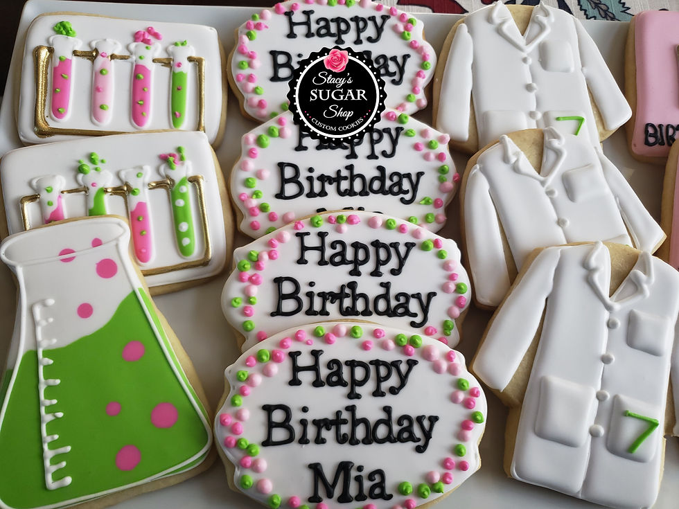 Science Themed Sugar Cookies