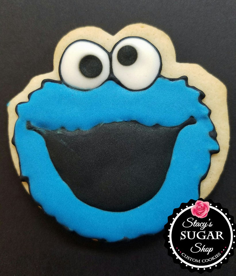 Cookie Monster Sugar Cookie