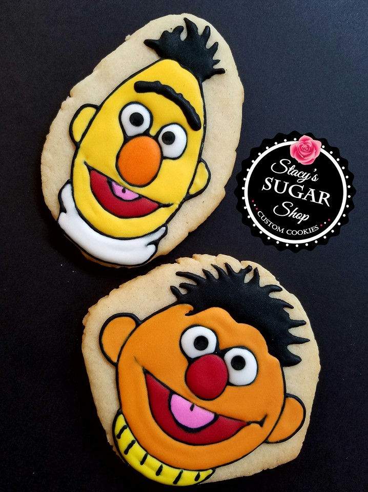 Bert and Ernie Sugar Cookies