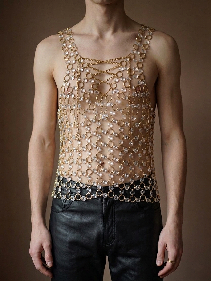 PLAYERA DE CRISTALES
