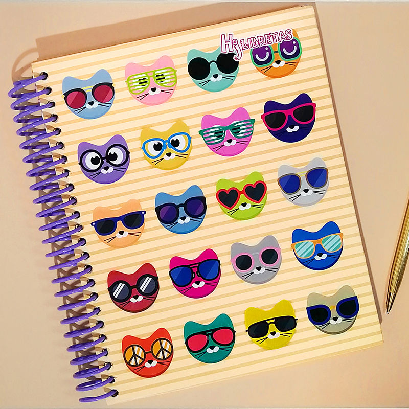 LIBRETA PASTA DURA GATOS CON ESPIRAL