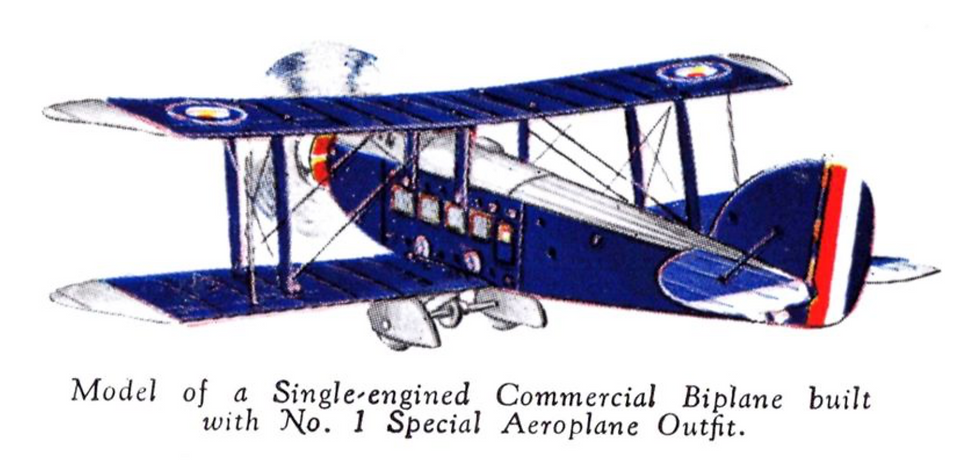 Thumbnail: 1930's Meccano Aeroplane Constructor No.1 Special Aeroplane Outfit Model