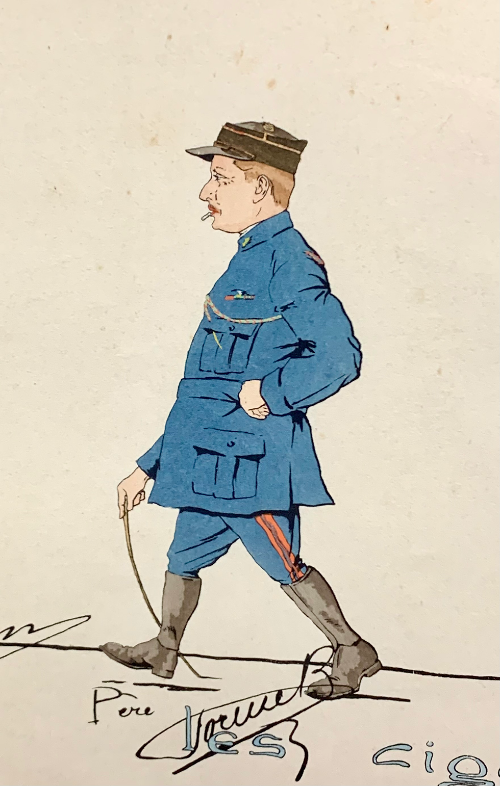 Thumbnail: Escadrille 3 'Les Cigognes' Rare 1/13 French Militaria Print - Now Sold