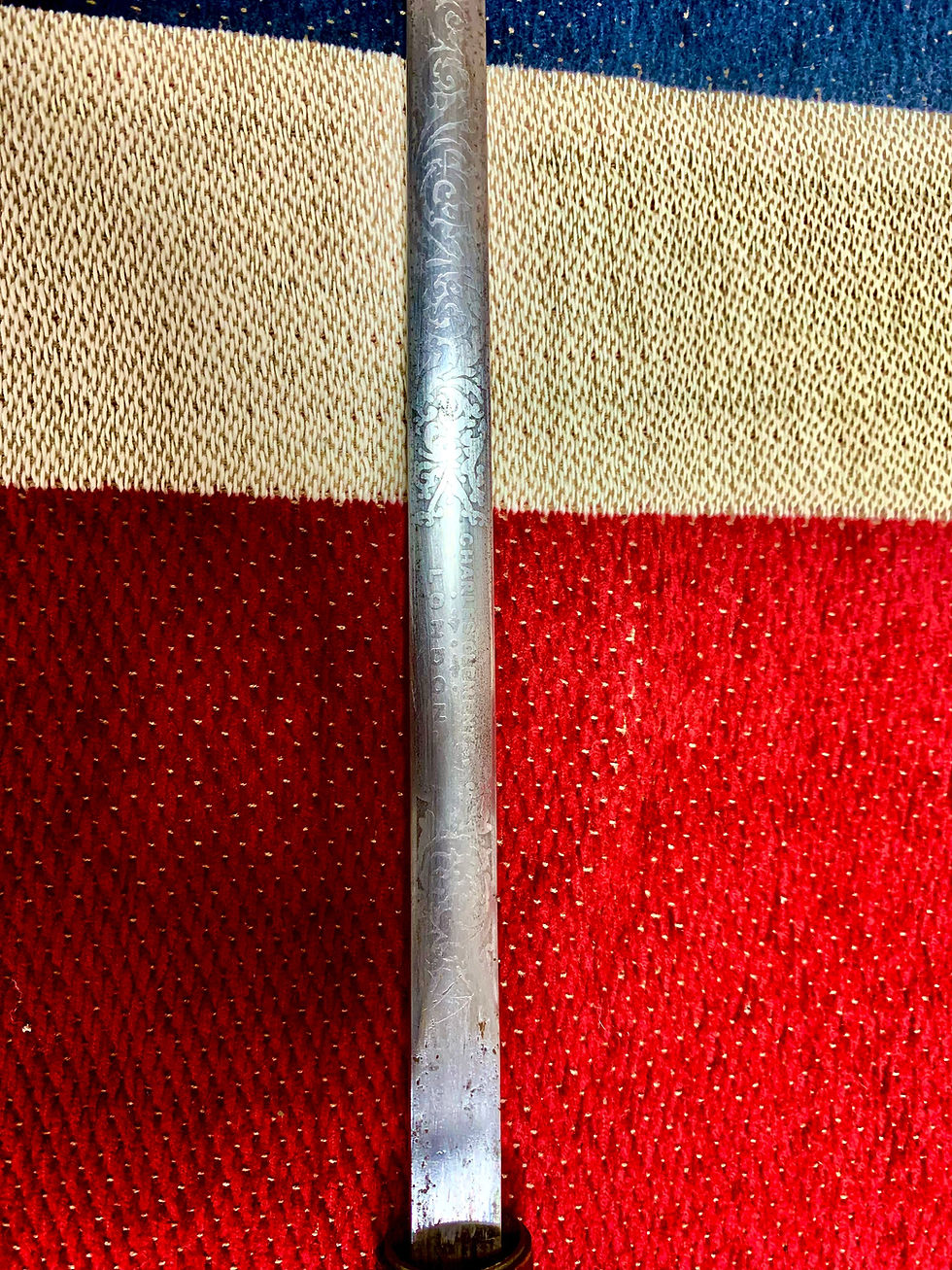 Thumbnail: WWI Officers Swagger Swordstick by Clements of London - Now Sold