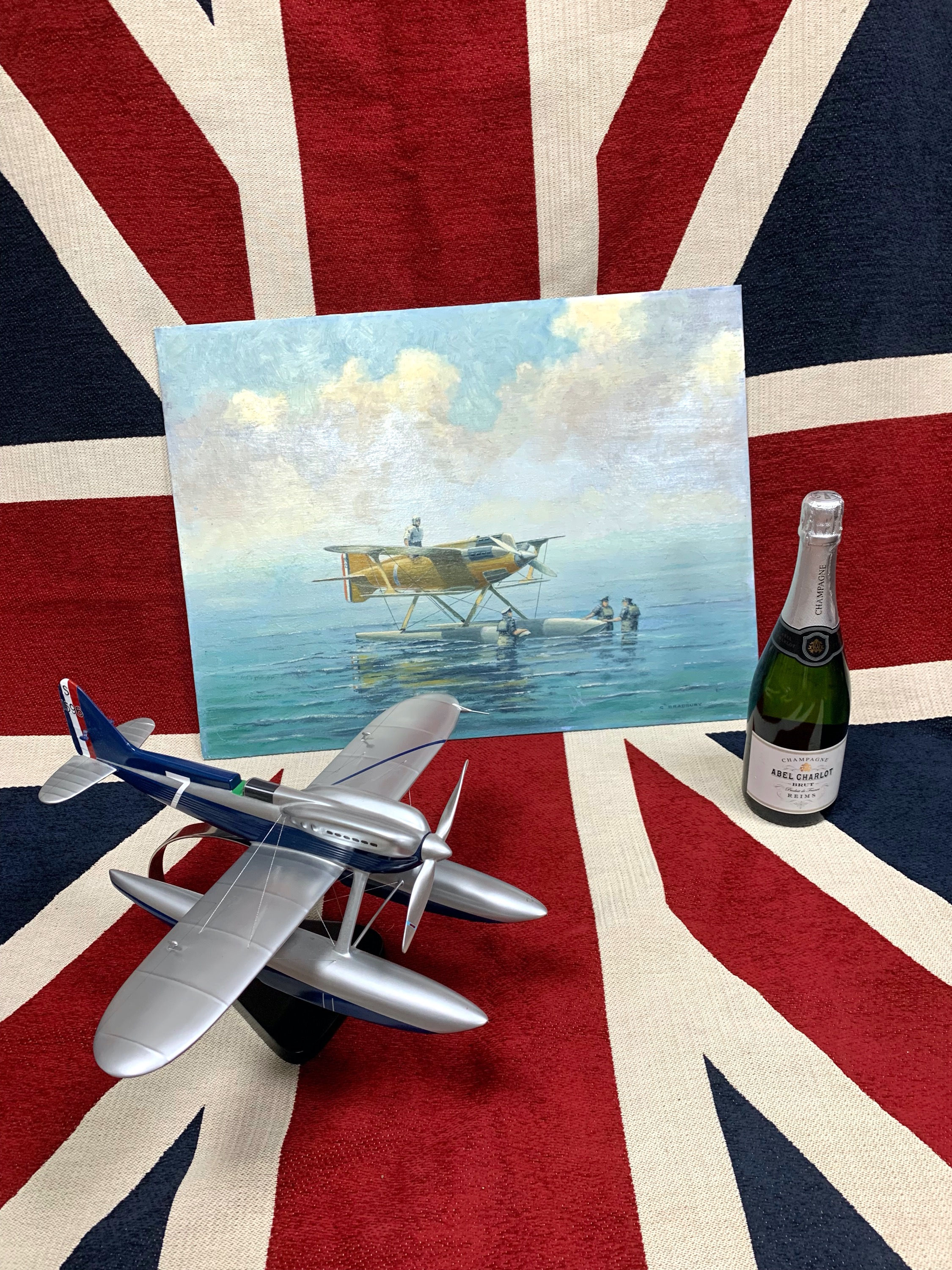 Schneider Trophy Supermarine S6B Hand Built Model - Painting Now Sold