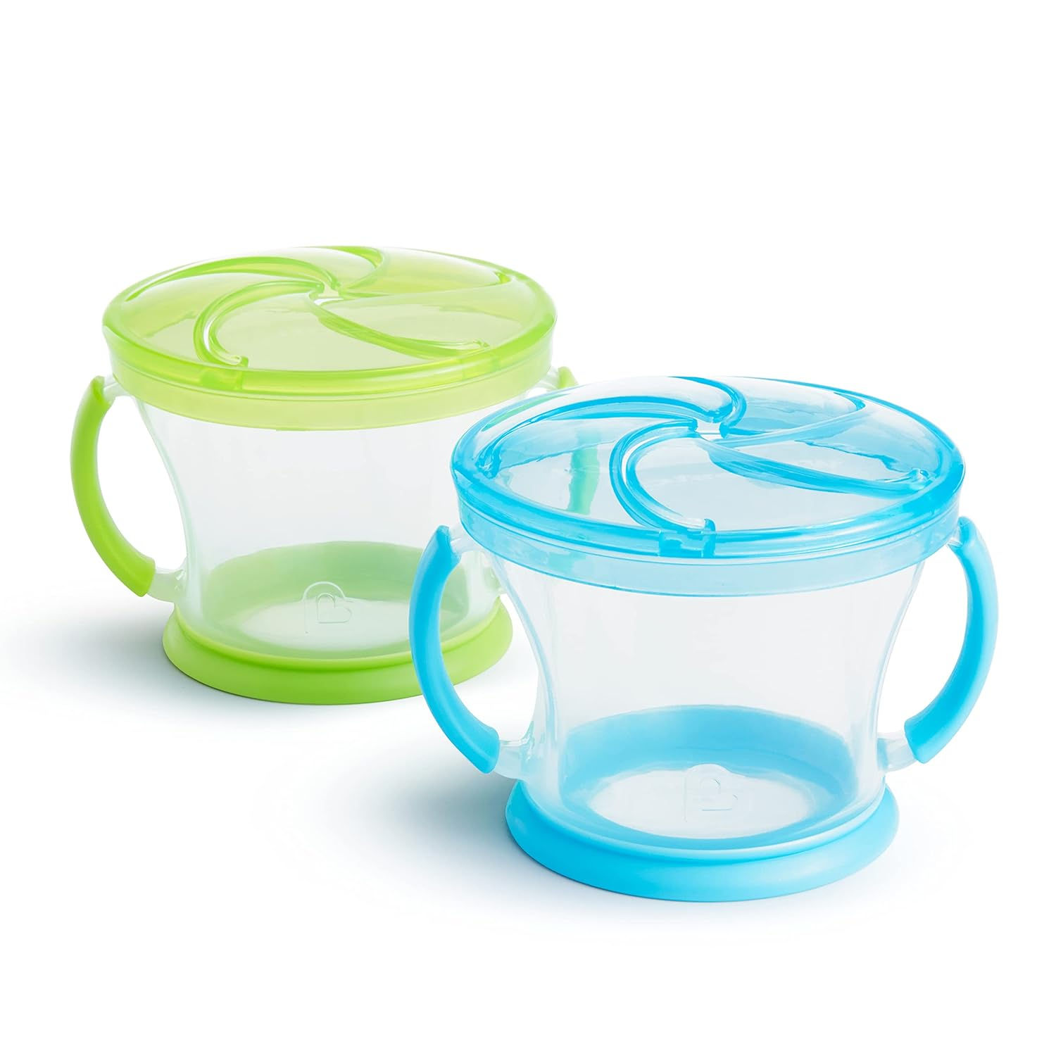 Munchkin® Snack Catcher® Toddler Snack Cups, 2 Pack, Pink/Purple