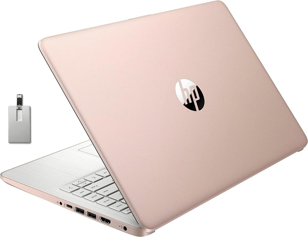 Thumbnail: HP Premium Stream 14" HD BrightView Laptop, Intel Celeron N4120, 16GB RAM, 64GB