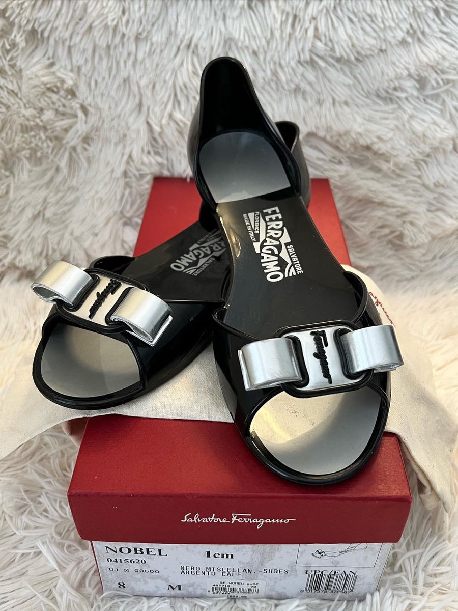 Authentic SALVATORE FERRAGAMO Nobel Jelly Sandals.