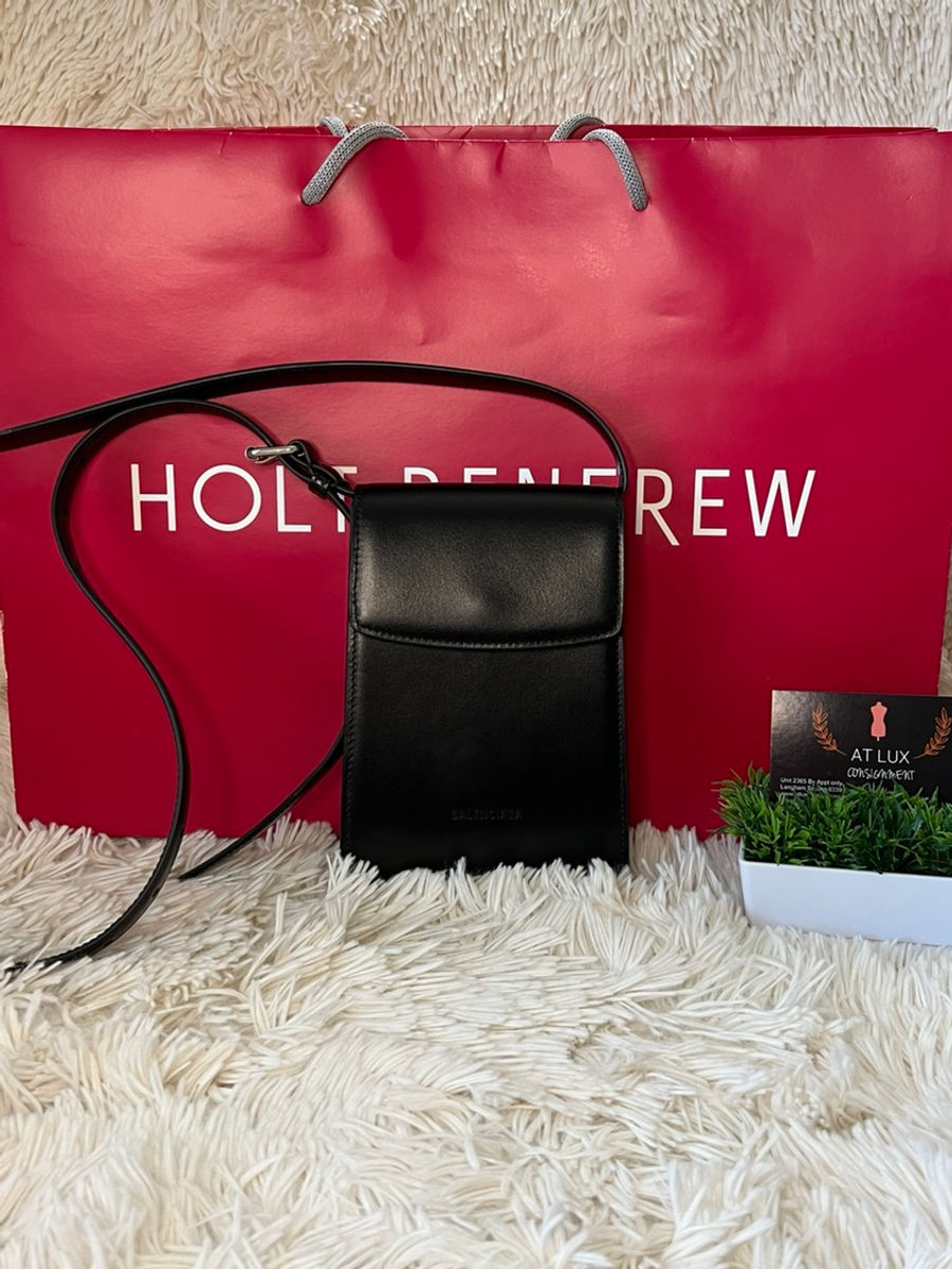 Authentic BALENCIAGA Ghost Phone Holder Cross Body Bag