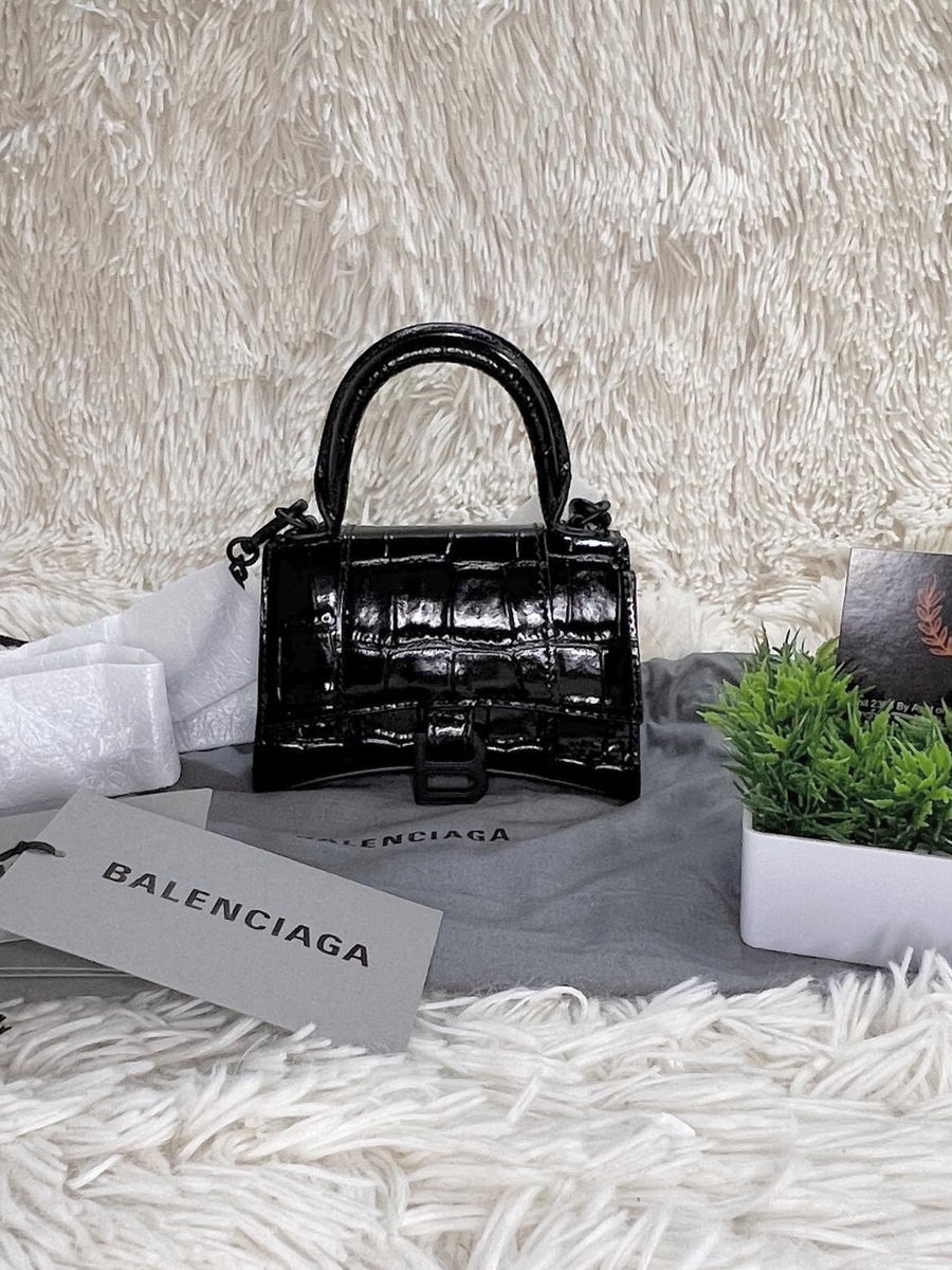 Authentic BALENCIAGA HOURGLASS MINI HANDBAG