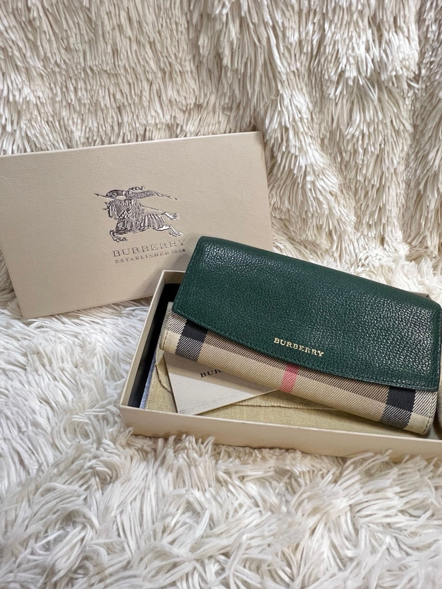 Authentic Burberry Porter Continental Flap Wallet