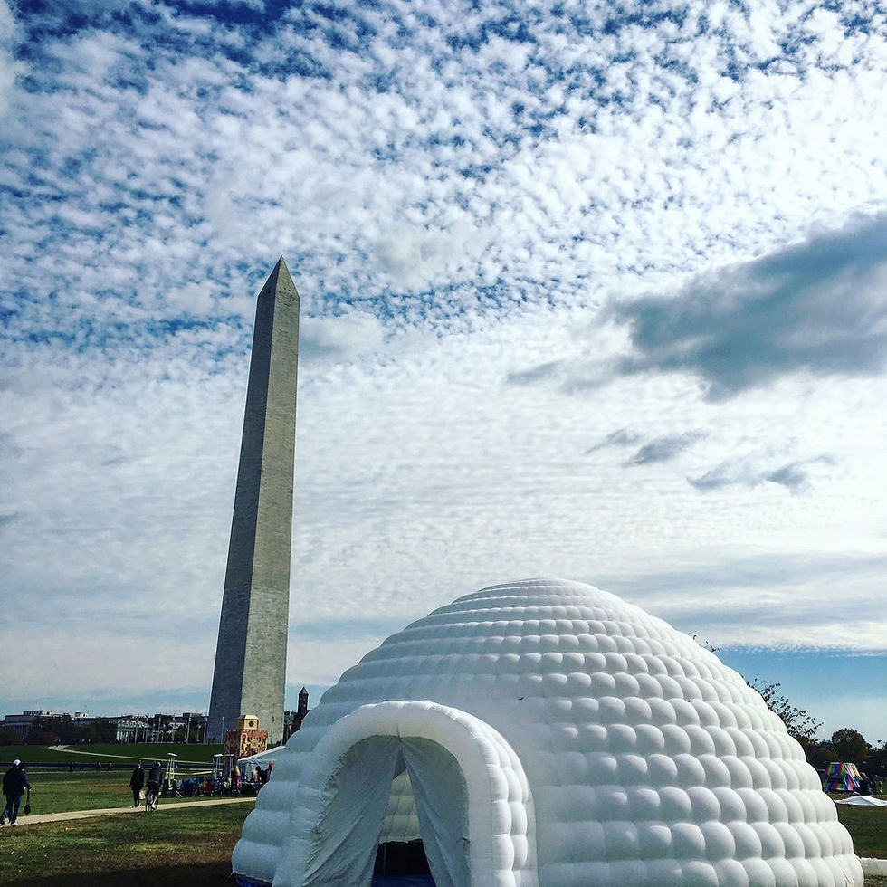 Tom Montagliano spatial sound artist - quiet sound inflatable igloo experience - art sound design sound branding audio engineering music - sound identity blog