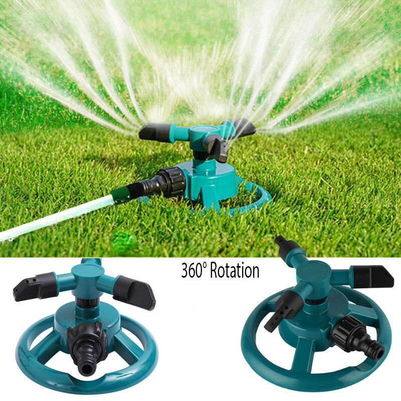 Sprinkler Nozzle 360 Degree Automatic Rotating Water Spray Garden Lawn Automatic