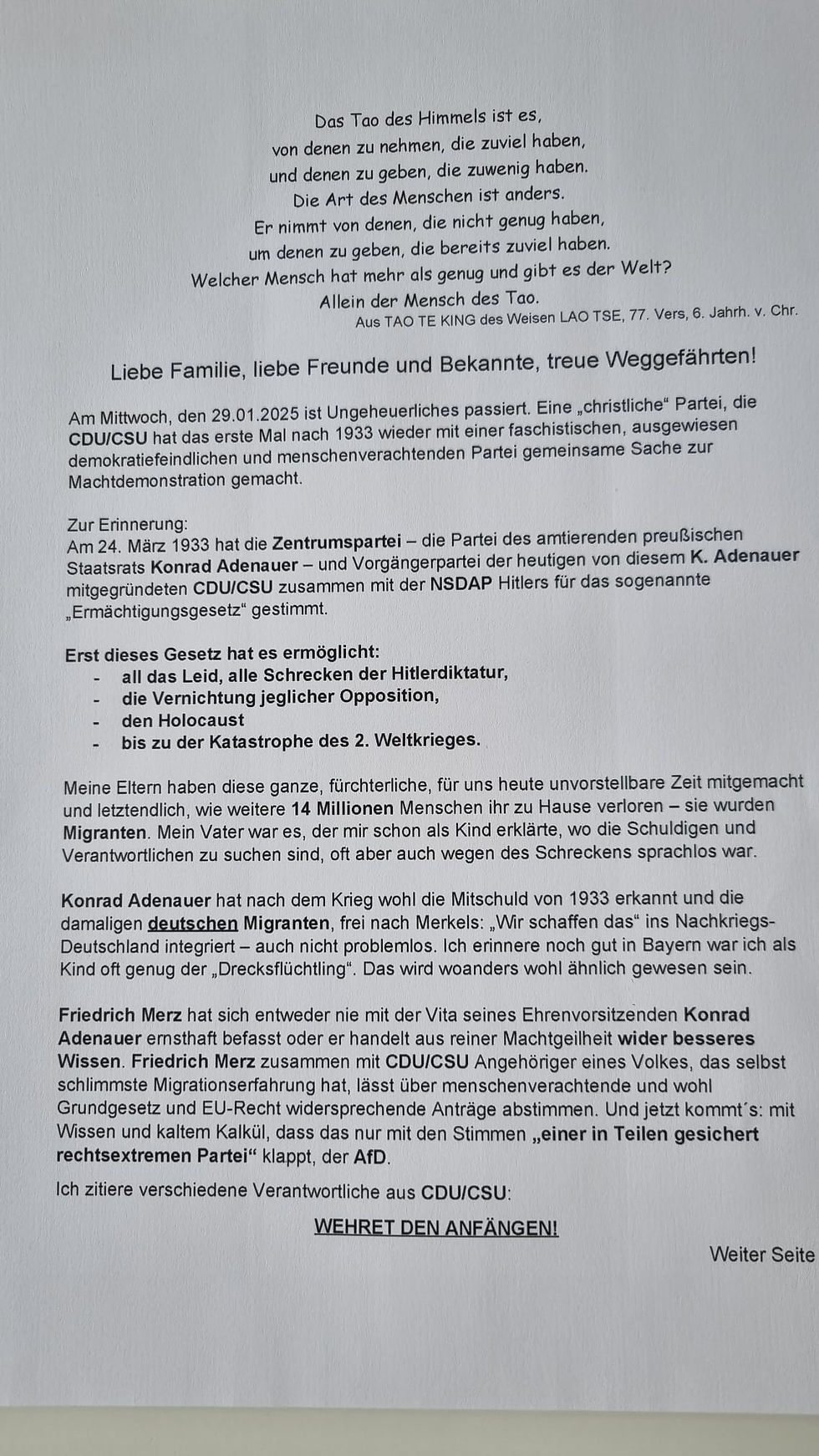Ein historisches Ereignis und ein ....