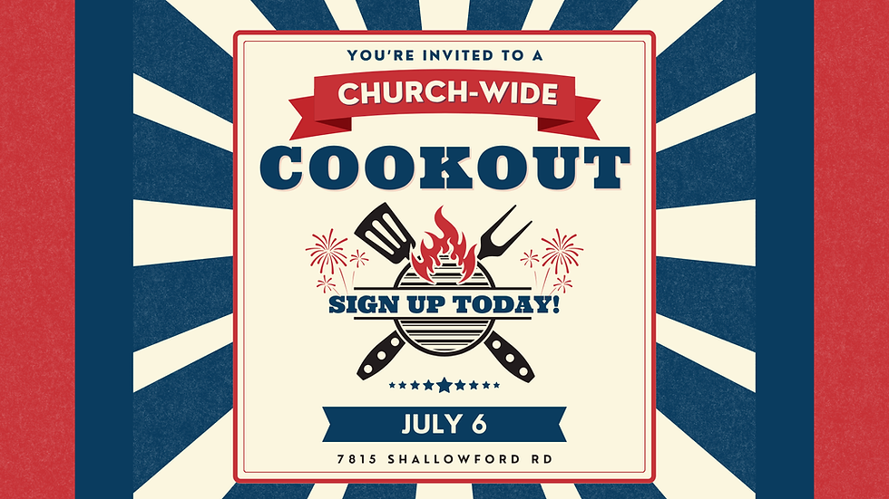 Church-Wide Cookout