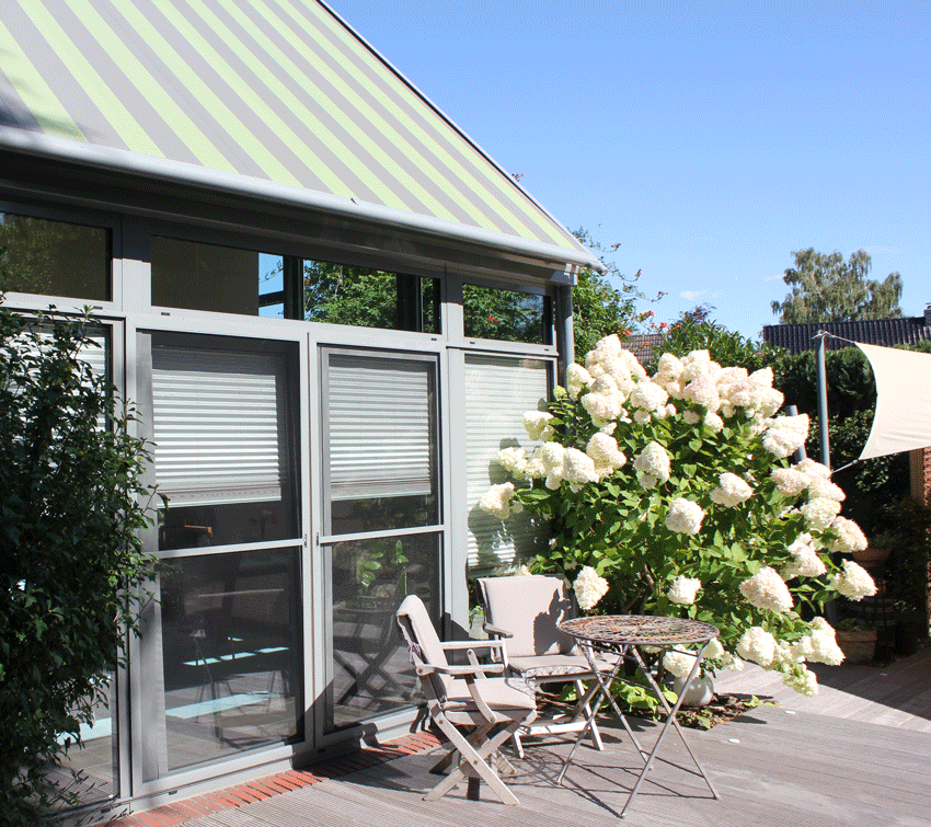 Die sonnige Terrasse