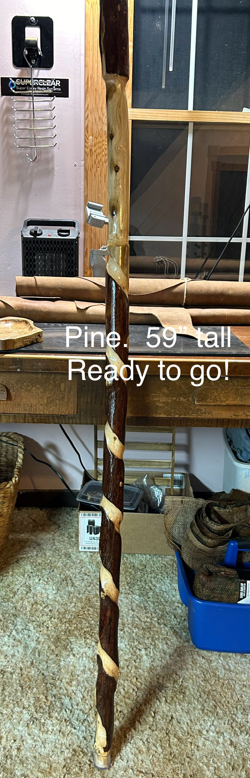 Pine.  Lightweight study standard stick