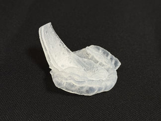 Dental aligner and tongue base model