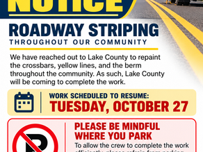 Tradd's Landing Community Notice