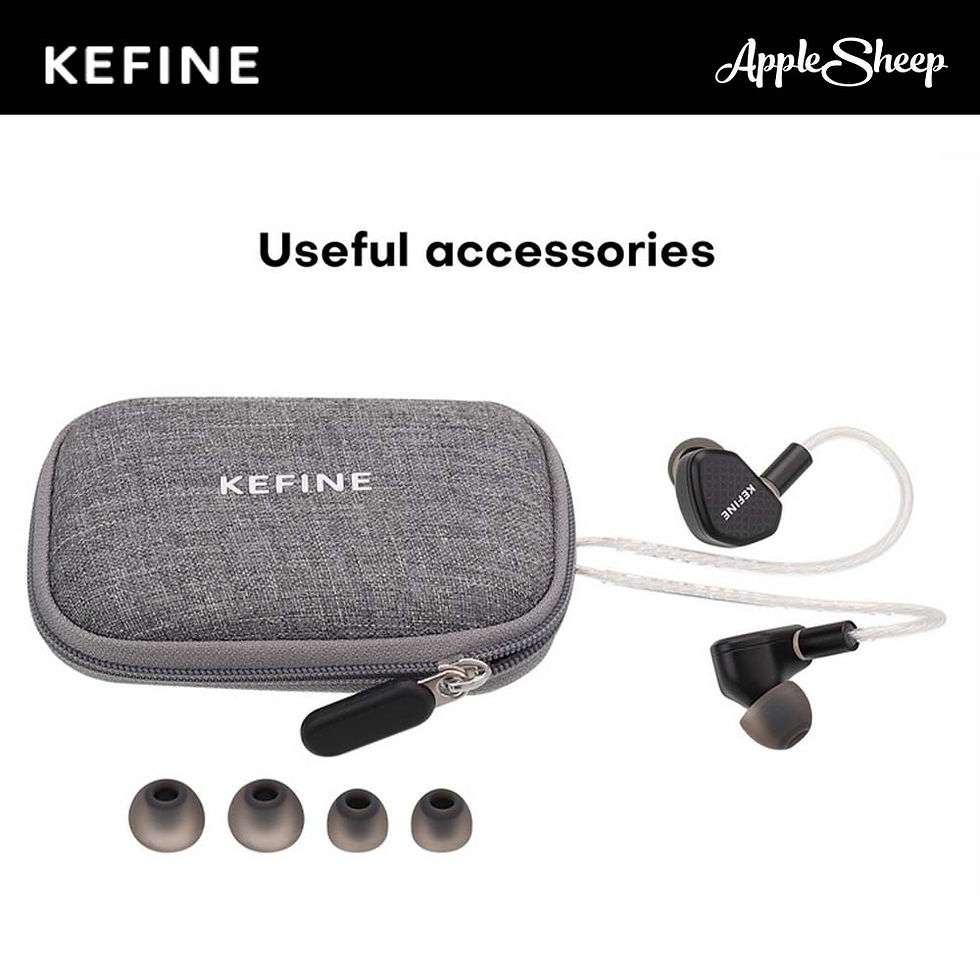 ภาพขนาดย่อ: KEFINE Klean หูฟัง IEMs ไดรเวอร์ Dynamic สายชุบเงิน เปลี่ยนท่อนำเสียงได้