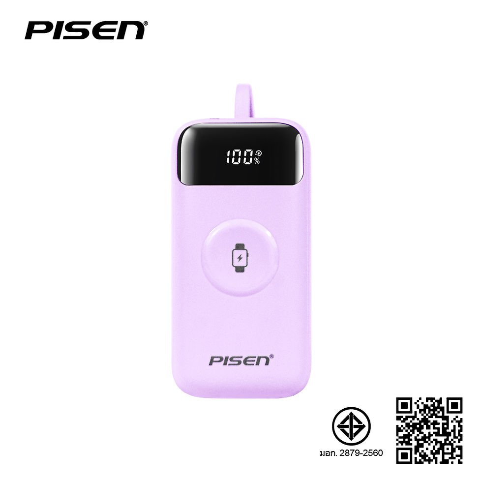 ภาพขนาดย่อ: PISEN พาวเวอร์แบงค์พกพาง่าย พาวเวอร์แบงค์บางเบา Power Bank 10000mAh PD QC USB-C Output 22.5W ชาร์จไว Android iPhone