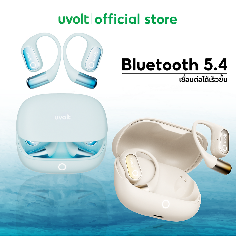 ภาพขนาดย่อ: Uvolt หูฟังคลิปไร้สาย หูฟัง Bluetooth หูฟังใส่สบาย หูฟังคุยสาย หูฟังฟังเพลงนาน