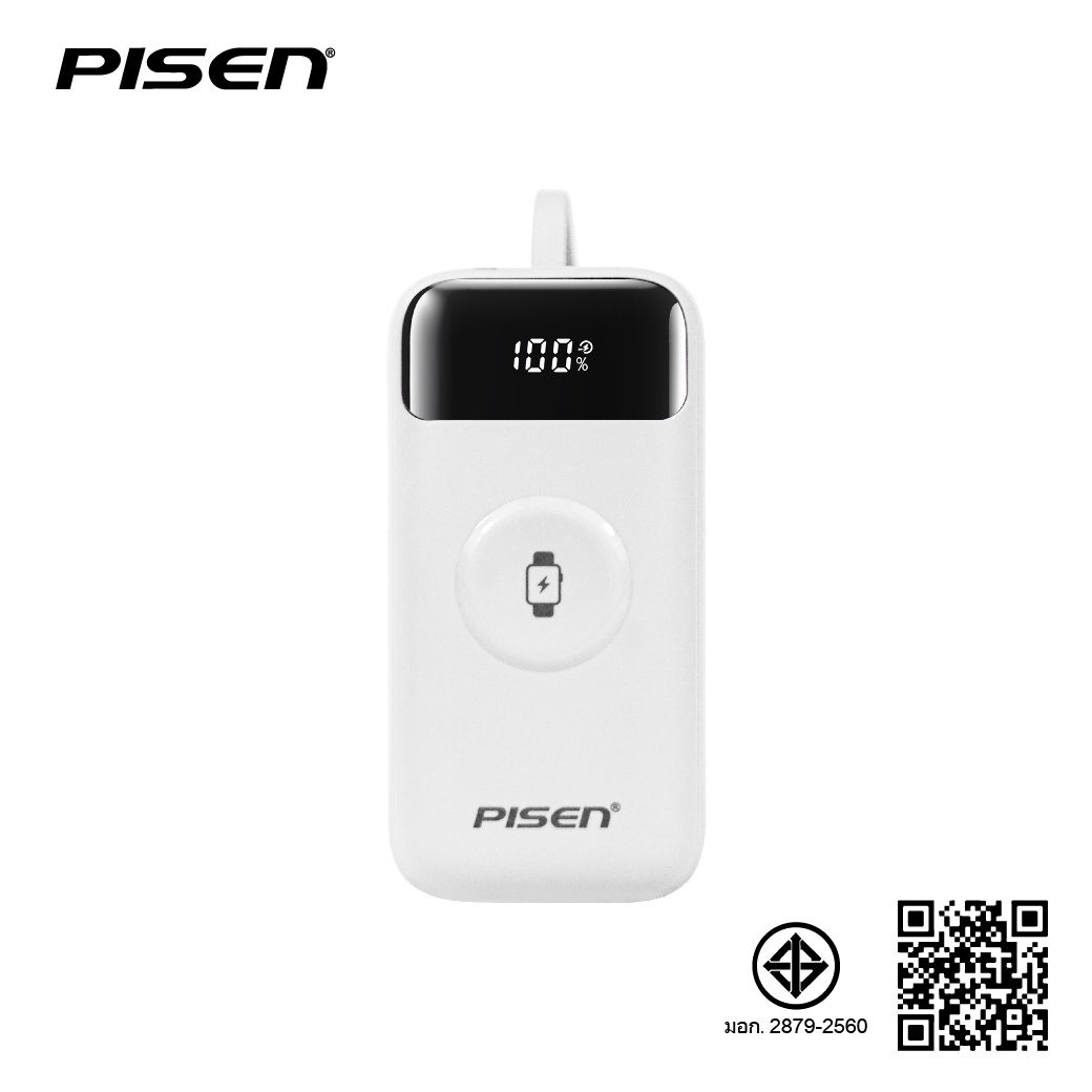 พาวเวอร์แบงค์ชาร์จเร็ว พาวเวอร์แบงค์ 10000mAh Power Bank 22.5W พาวเวอร์แบงค์พกพา PISEN พาวเวอร์แบงค์ PD QC 3.0