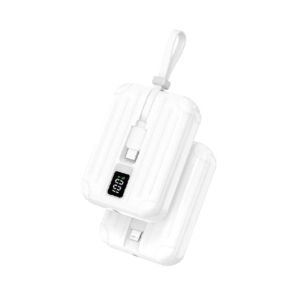 ภาพขนาดย่อ: พาวเวอร์แบงค์สายในตัว PD QC SCP 10000mAh พาวเวอร์แบงค์ชาร์จเร็ว USB-C Lightning จ่ายไฟสูงสุด 22.5W Power Bank PISEN