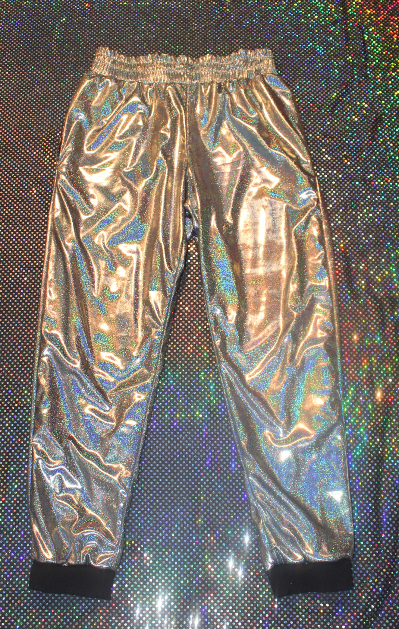 Trainerhose Holographisch Silver 2