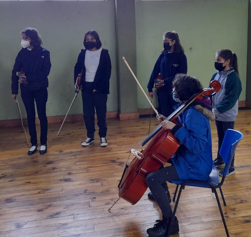 Orquesta Escolar de Traiguen celebra Semana de la Educación Artística