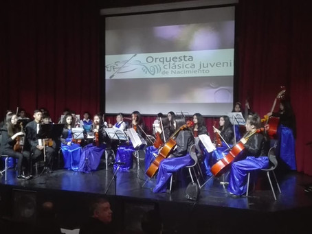 Emocionante Concierto Orquesta Sinfónica Escolar de Traiguen en Nacimiento
