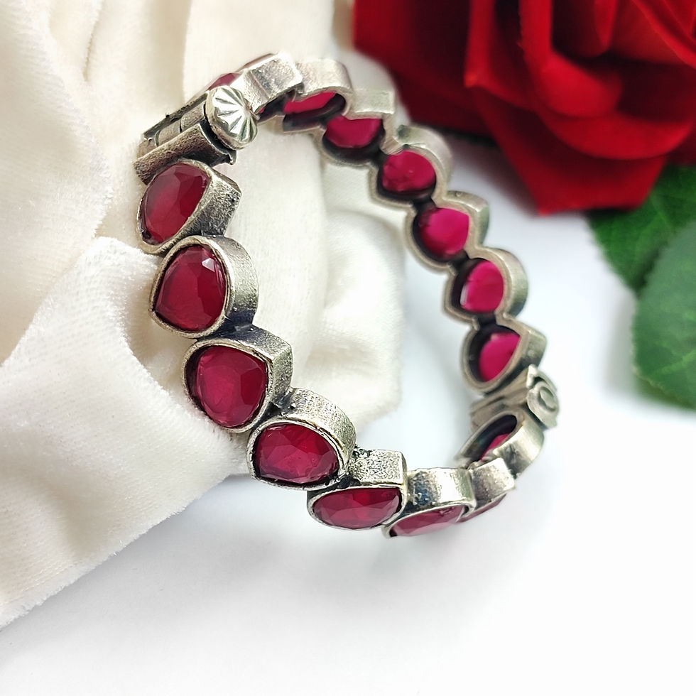Thumbnail: Silver Replica screw openable bangles