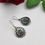 Thumbnail: Oxidised Silver Stone Bugadi Earring