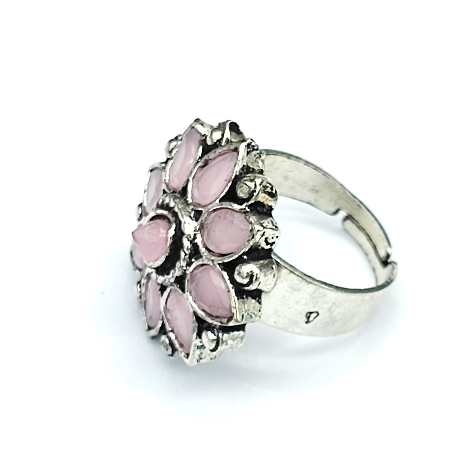 Thumbnail: Oxidized Light Weight  Ring For Girls