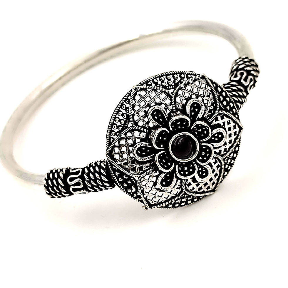 Thumbnail: Oxidized Flower  Bangle for Girls