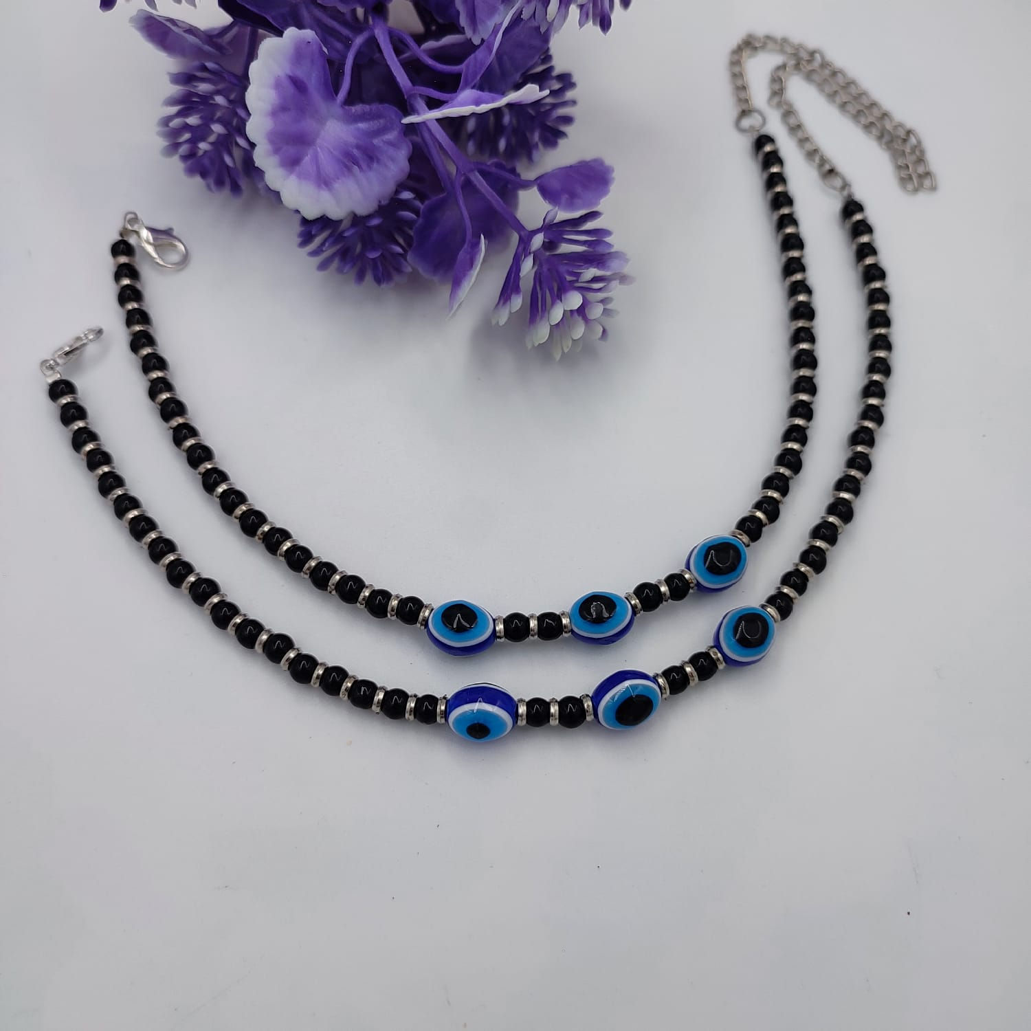 Oxidised Silver Nazar ? Anklets For Women And Girls