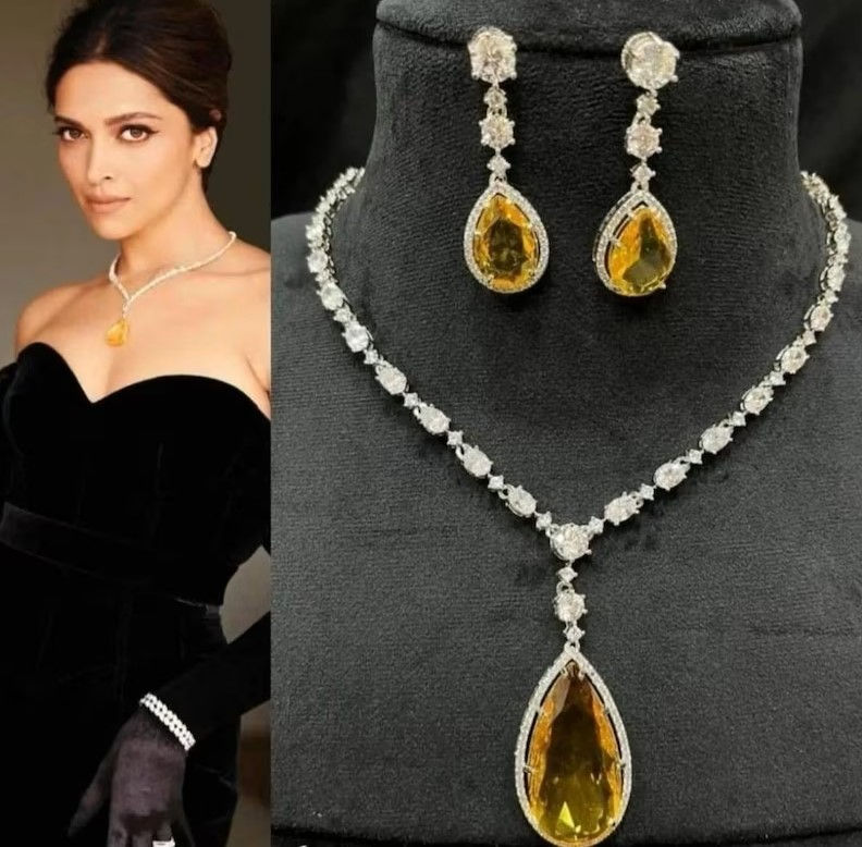Deepika Padukone Ad Necklace Earrings Set