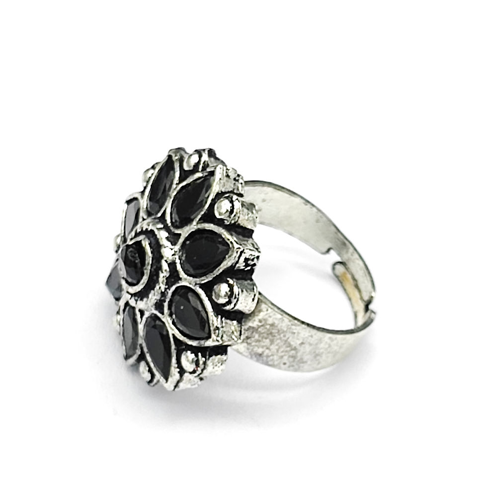Thumbnail: Oxidized Light Weight  Ring For Girls