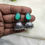Thumbnail: Oxidized Monalisa Stone Brass Jhumka Earring