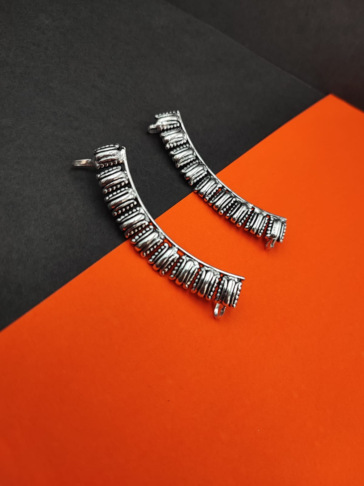 Oxidized Ear cuff Earrings