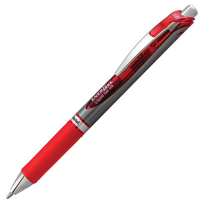 Energel Retractable Liquid Gel Pen 1.0mm Red