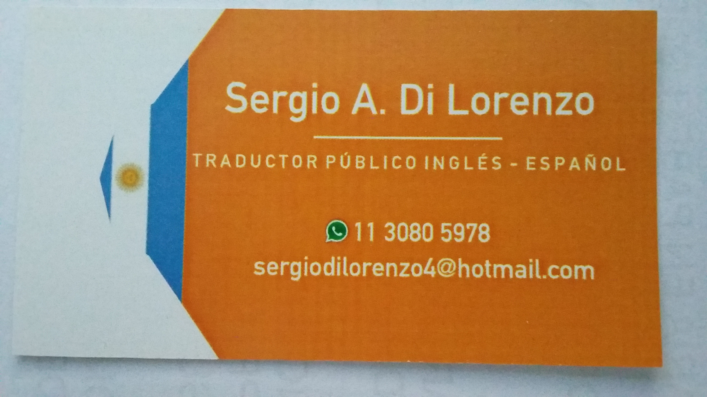 Traductor De Ingles Sergio A Di Lorenzo