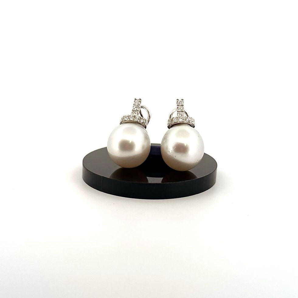 Miniatura: Orecchini perle australiane e brillanti