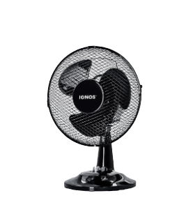 Igenix black desk fan for dog housing ventilation
