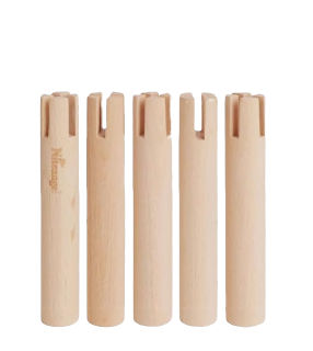 Five wooden legs for hamster cage platforms