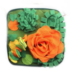 Colorful fabric snuffle mat for guinea pigs enrichment