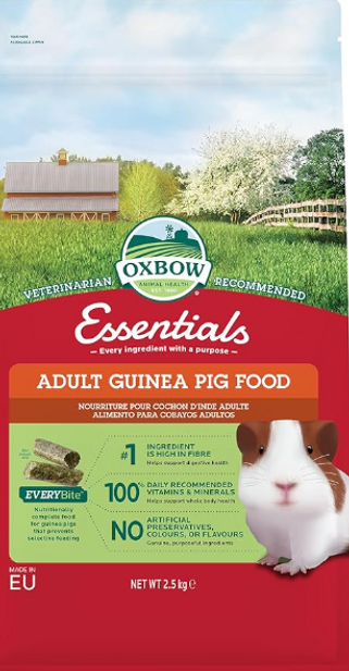 Oxbow Essentials adult guinea pig food bag
