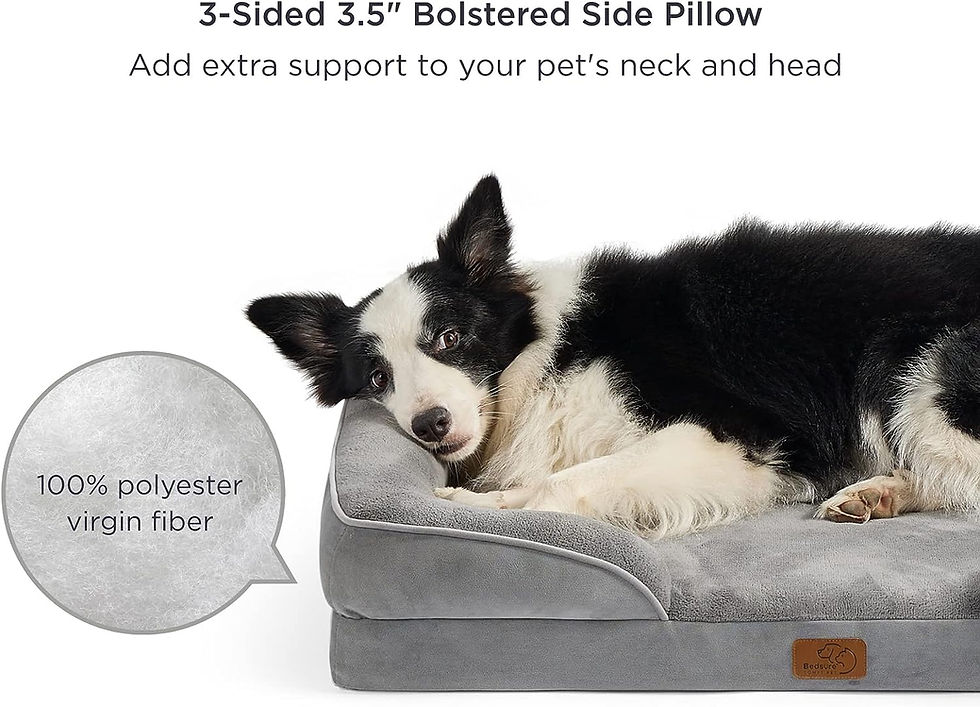 Miniature : Bedsure Orthopedic Dog Bed for Medium Dogs - Waterproof Dog Sofa Beds Medium, S