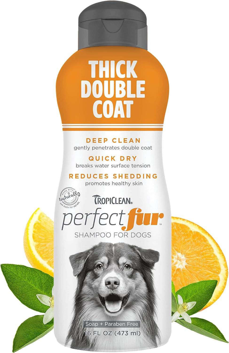 Miniature : TropiClean Perfect Fur Dog Shampoo for Shedding Control & Deep Conditioning for