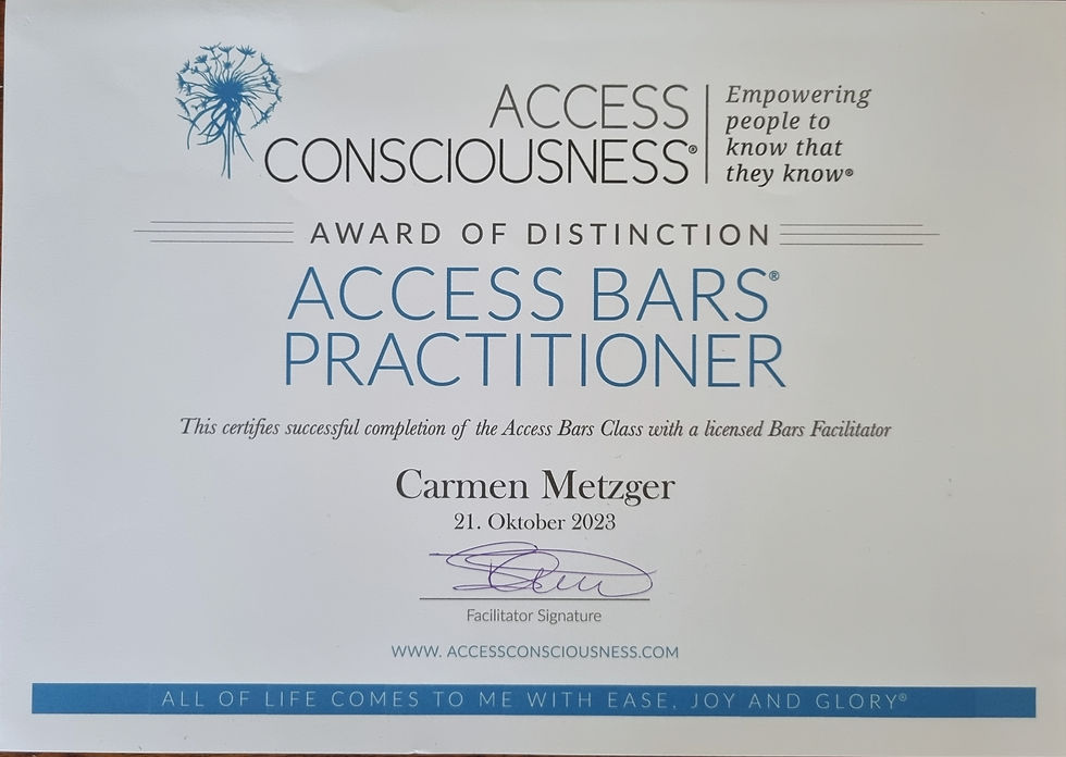 Access Bars Practitioner_Carmen Metzger